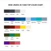 tank top color chart - Power Rangers Store