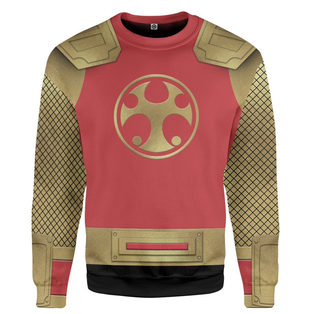 3D The Crimson Thunder Rangers Ninja Storm 3D Sweatshirt