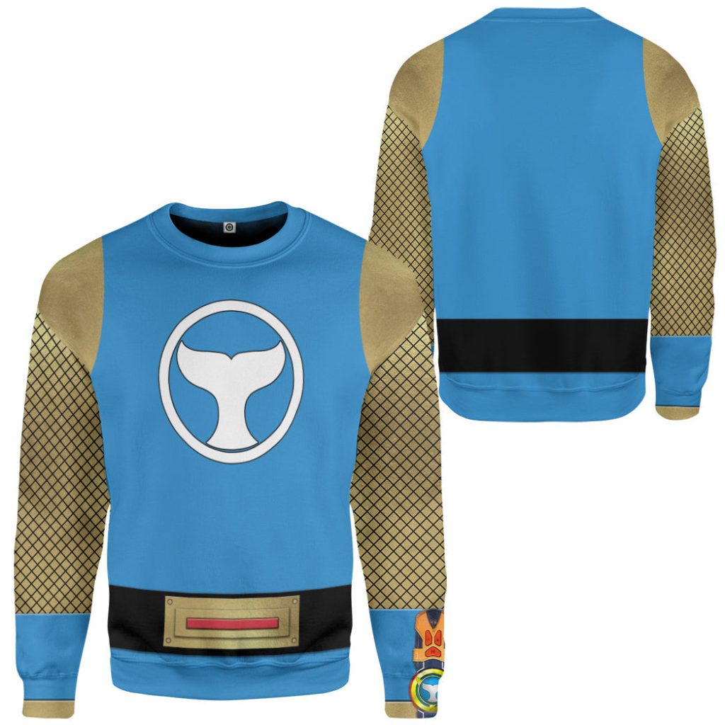 3D The Blue Wind Rangers Ninja Storm 3D Sweatshirt - Image 2