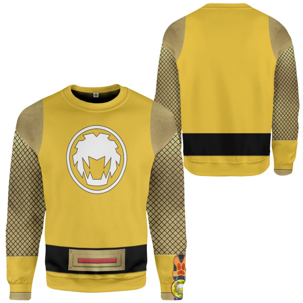 3D The Yellow Wind Rangers Ninja Storm 3D Sweatshirt - Image 2