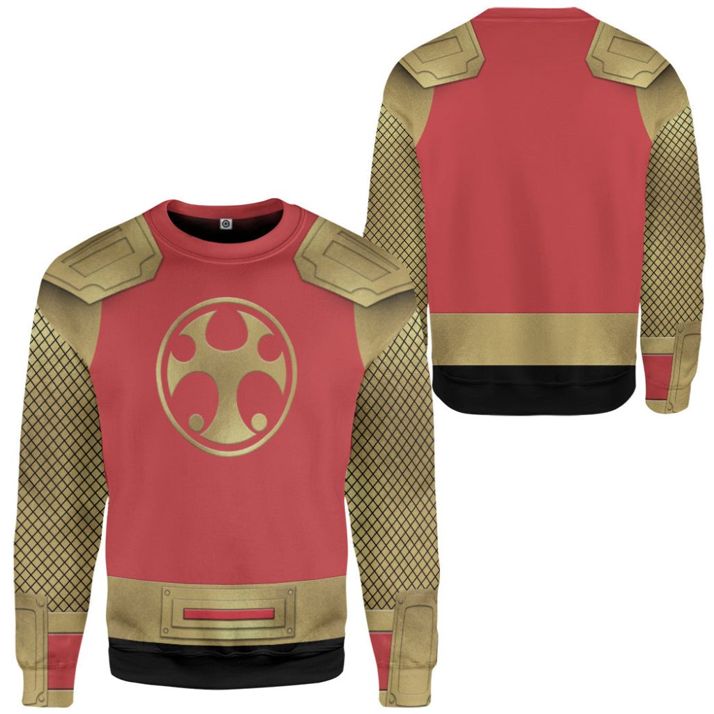 3D The Crimson Thunder Rangers Ninja Storm 3D Sweatshirt - Image 2