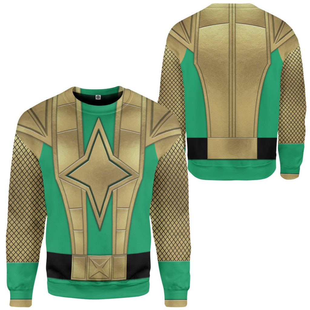 3D Green Samurai Rangers Ninja Storm 3D Sweatshirt - Image 2