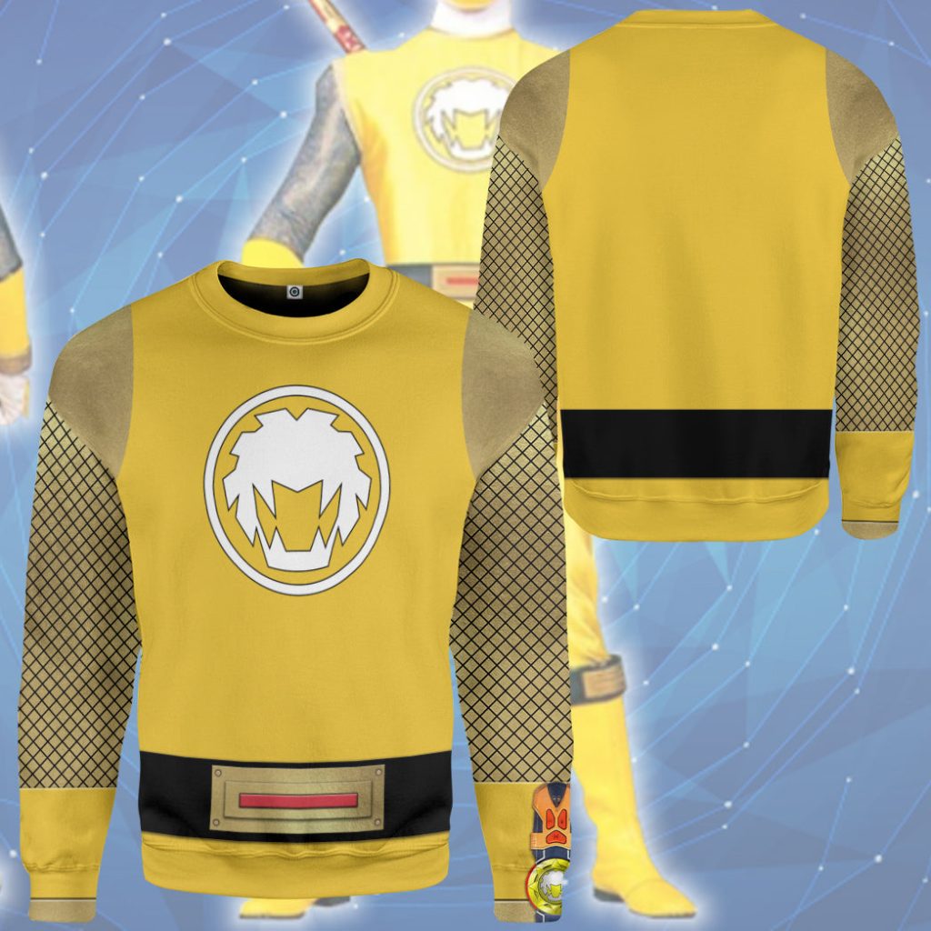 3D The Yellow Wind Rangers Ninja Storm 3D Sweatshirt - Image 3