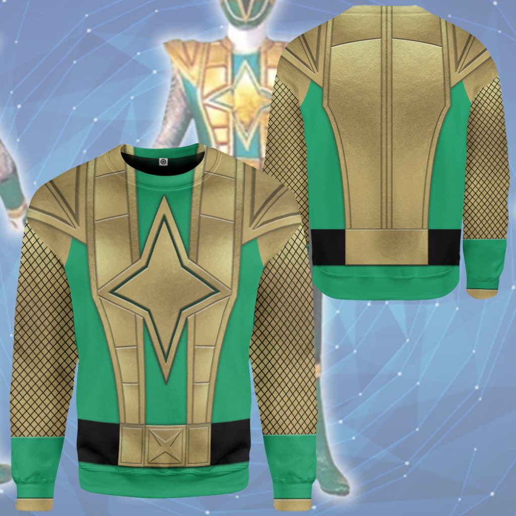 3D Green Samurai Rangers Ninja Storm 3D Sweatshirt - Image 3