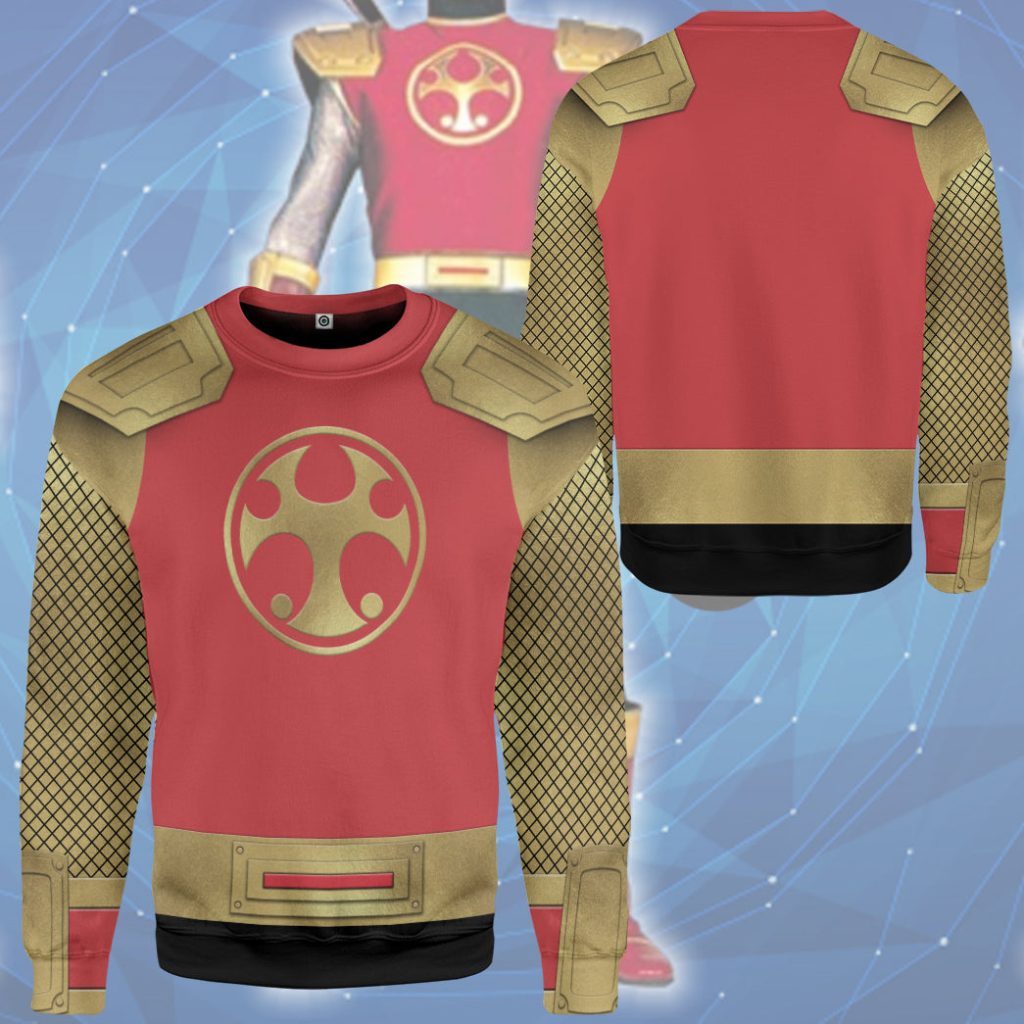 3D The Crimson Thunder Rangers Ninja Storm 3D Sweatshirt - Image 3
