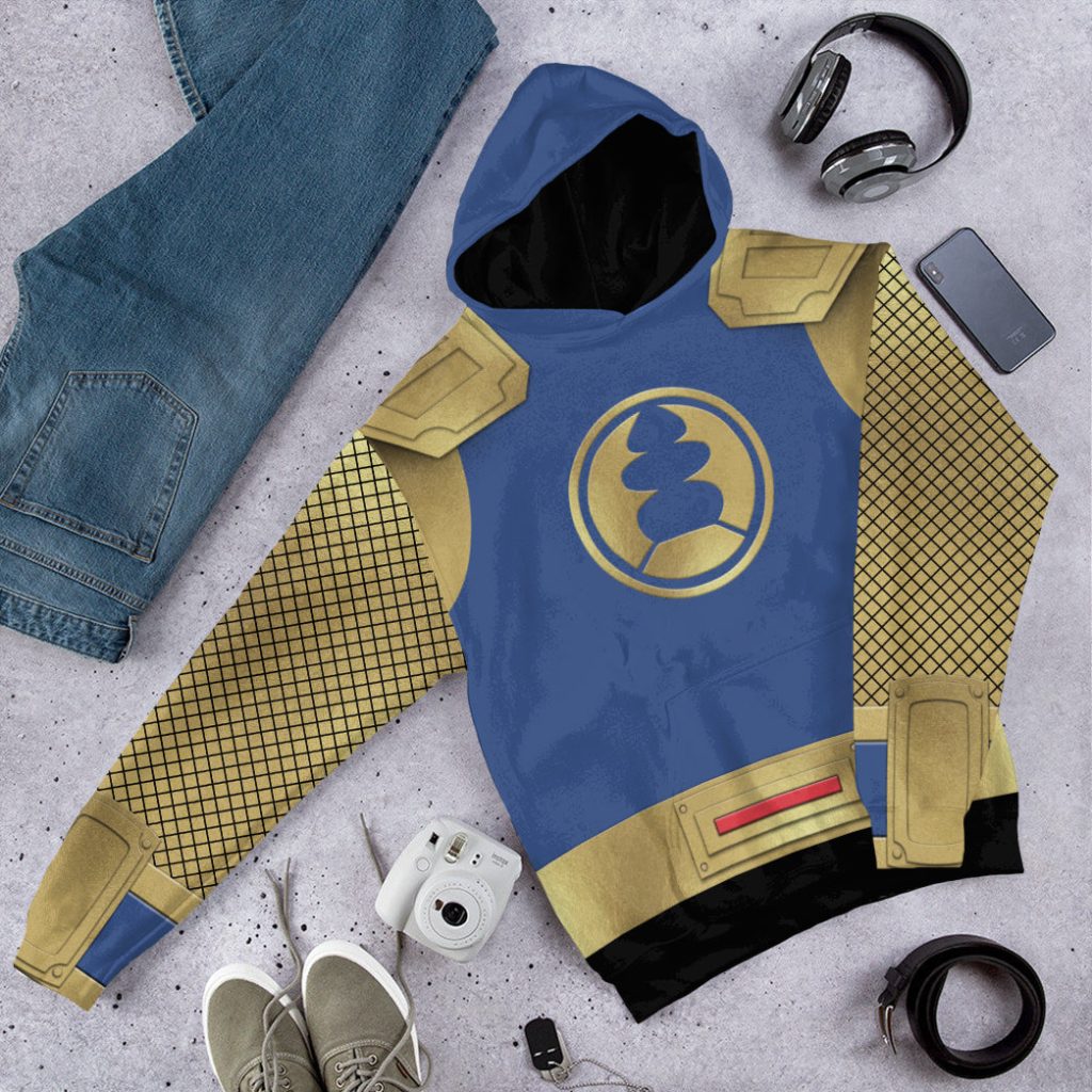 3D The Navy Thunder Rangers Ninja Storm 3D Hoodie - Image 4