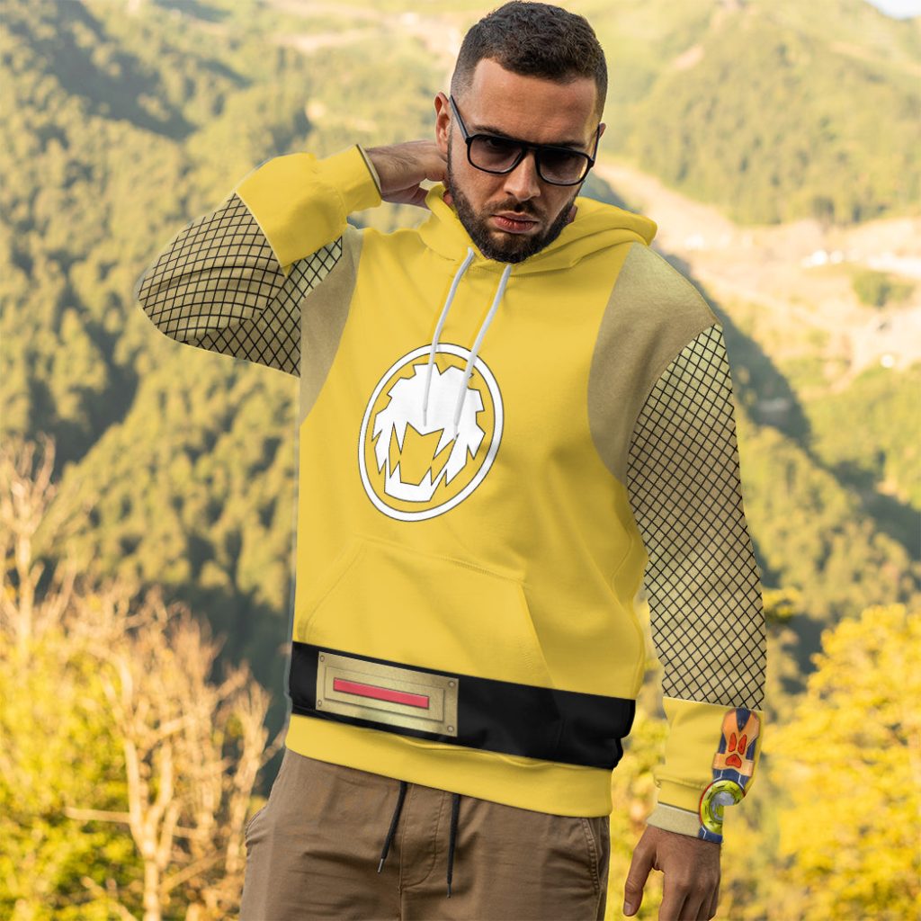 3D The Yellow Wind Rangers Ninja Storm 3D Hoodie - Image 5