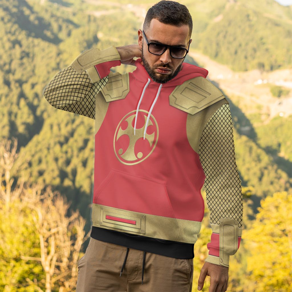 3D The Crimson Thunder Rangers Ninja Storm 3D Hoodie - Image 5
