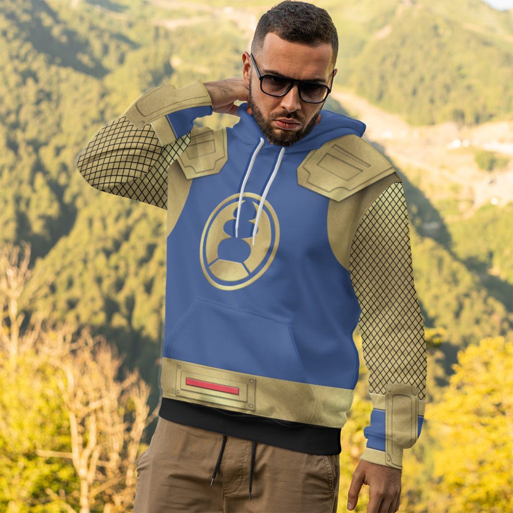 3D The Navy Thunder Rangers Ninja Storm 3D Hoodie - Image 5