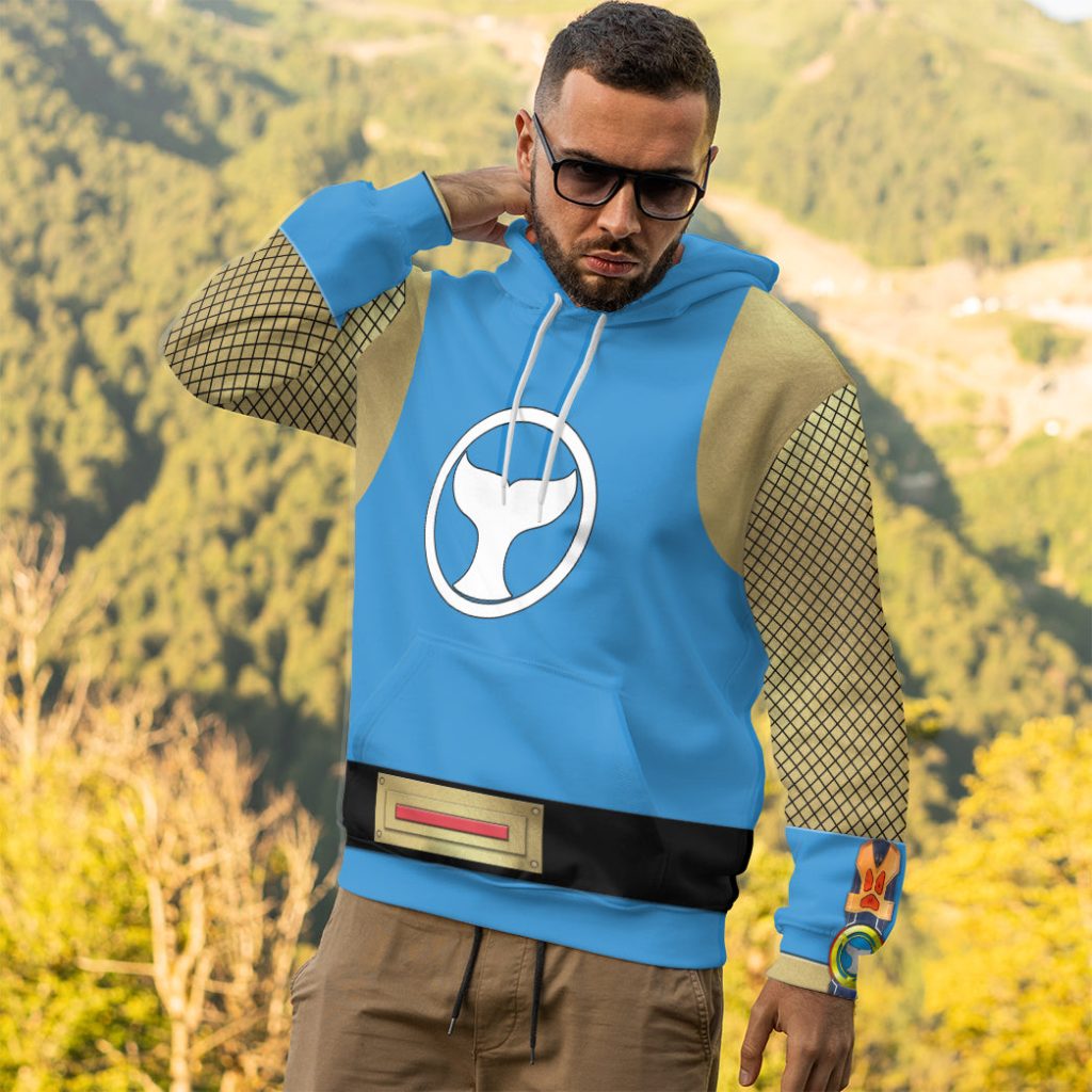 3D The Blue Wind Rangers Ninja Storm 3D Hoodie - Image 5