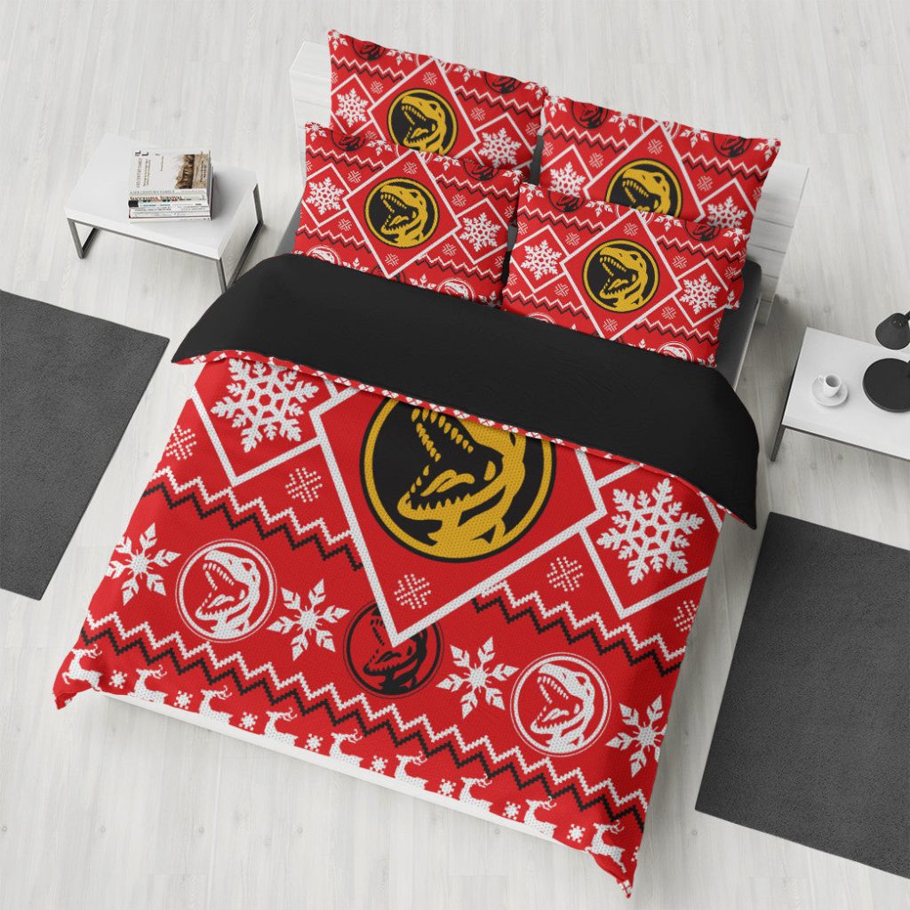 3D Mighty Morphin Red Power Ranger  Bedding Set - Image 4