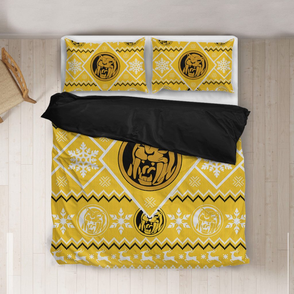 3D Mighty Morphin Yellow Power Ranger  Bedding Set - Image 2