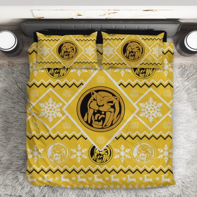 3D Mighty Morphin Yellow Power Ranger  Bedding Set