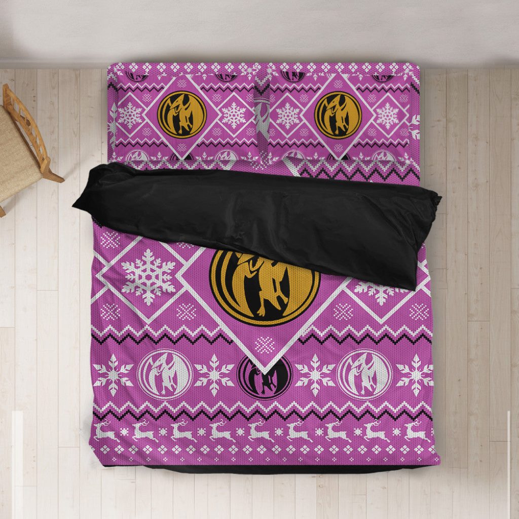 3D Mighty Morphin Pink Power Ranger  Bedding Set - Image 2