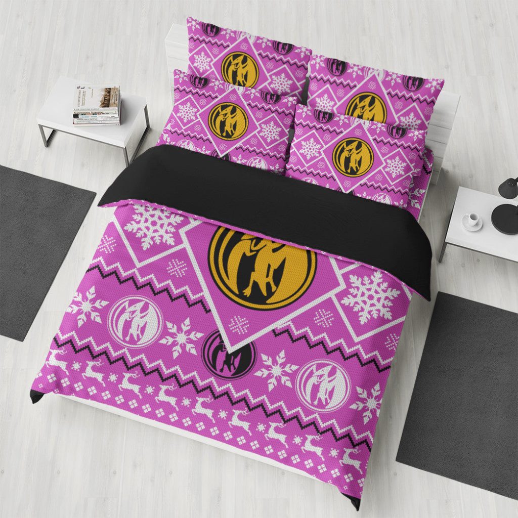 3D Mighty Morphin Pink Power Ranger  Bedding Set - Image 4