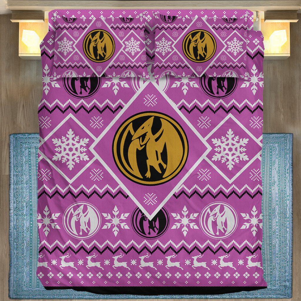 3D Mighty Morphin Pink Power Ranger  Bedding Set - Image 5