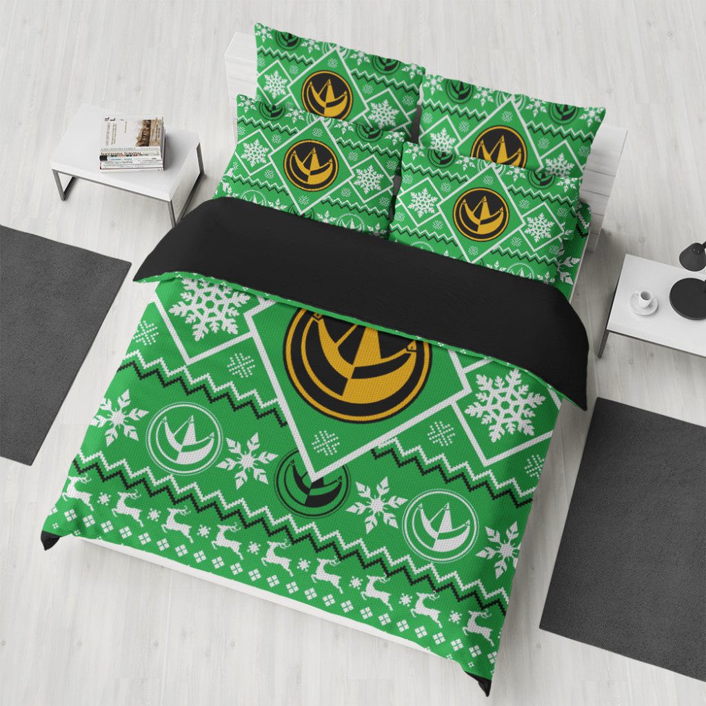 3D Mighty Morphin Green Power Ranger  Bedding Set - Image 3