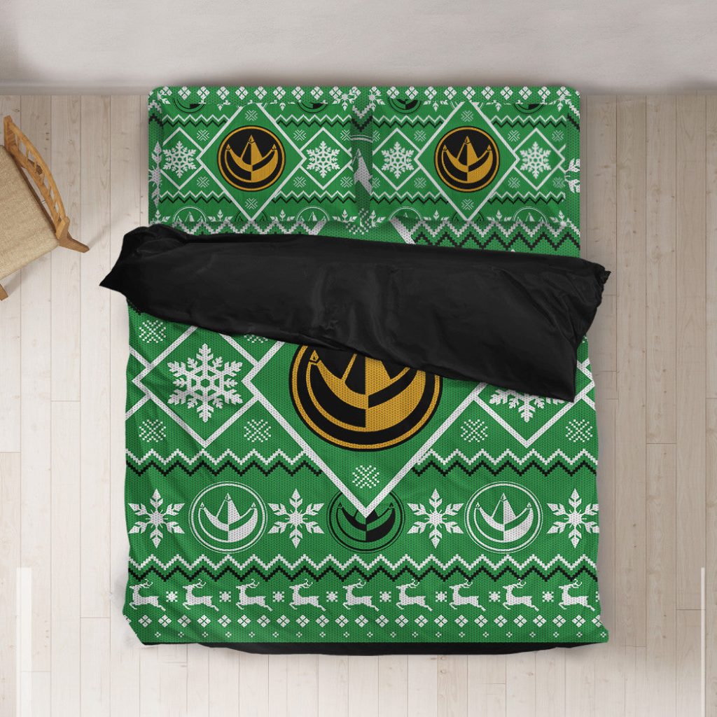 3D Mighty Morphin Green Power Ranger  Bedding Set - Image 2