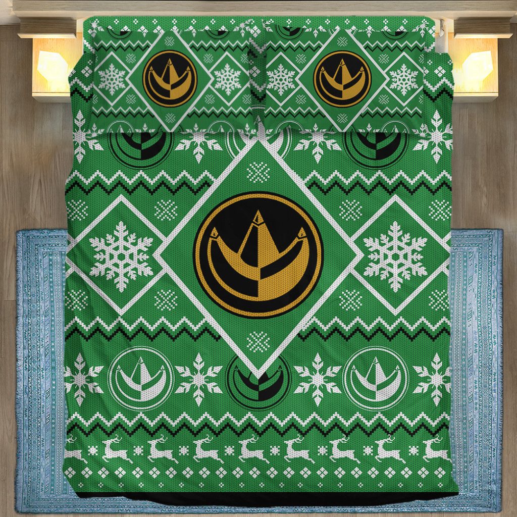 3D Mighty Morphin Green Power Ranger  Bedding Set - Image 5
