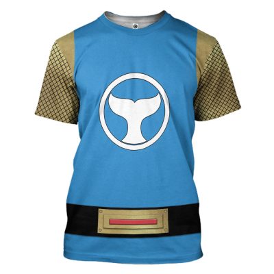3D The Blue Wind Rangers Ninja Storm 3D T-shirt
