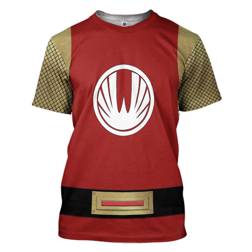 3D The Red Wind Rangers Ninja Storm 3D T-shirt