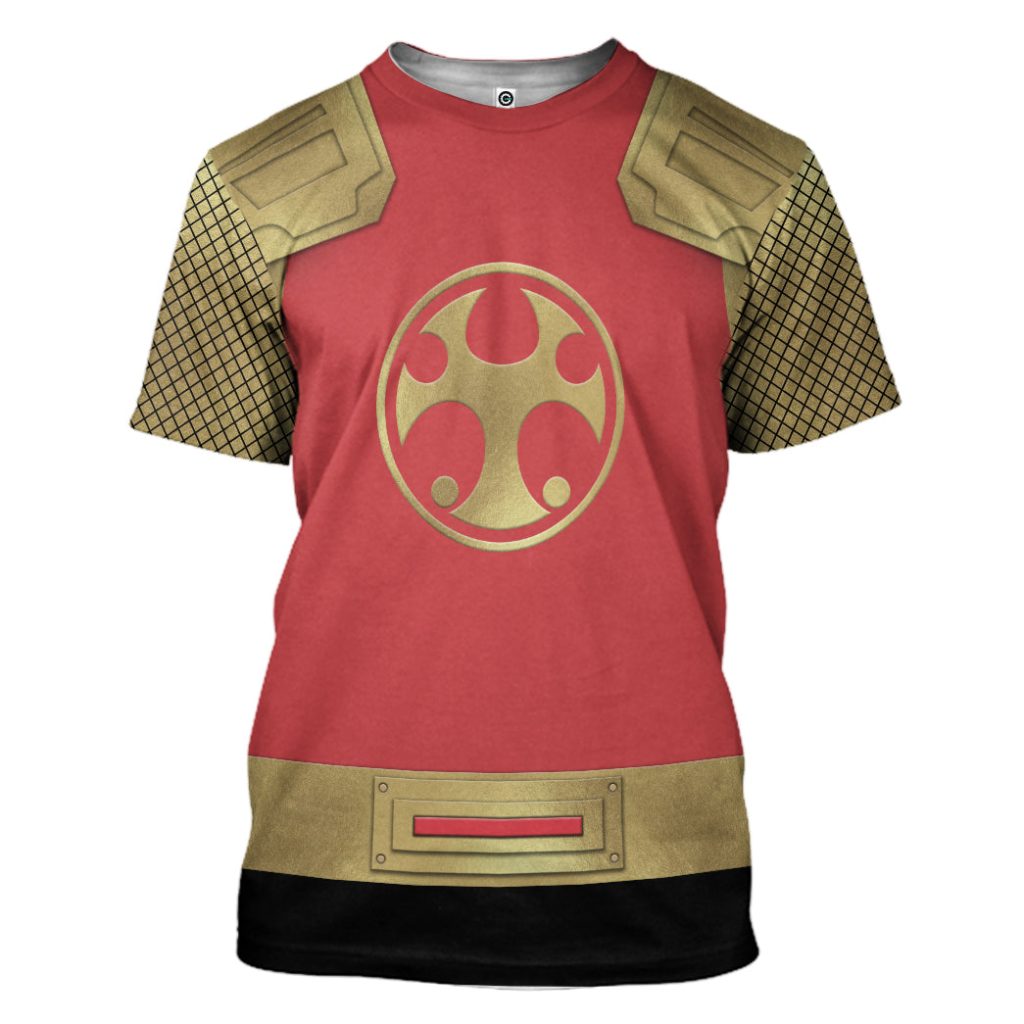 3D The Crimson Thunder Rangers Ninja Storm 3D T-shirt
