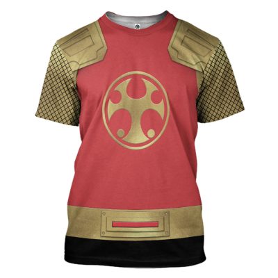 3D The Crimson Thunder Rangers Ninja Storm 3D T-shirt