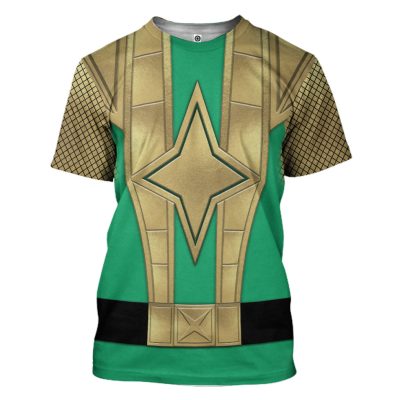 3D Green Samurai Rangers Ninja Storm 3D T-shirt