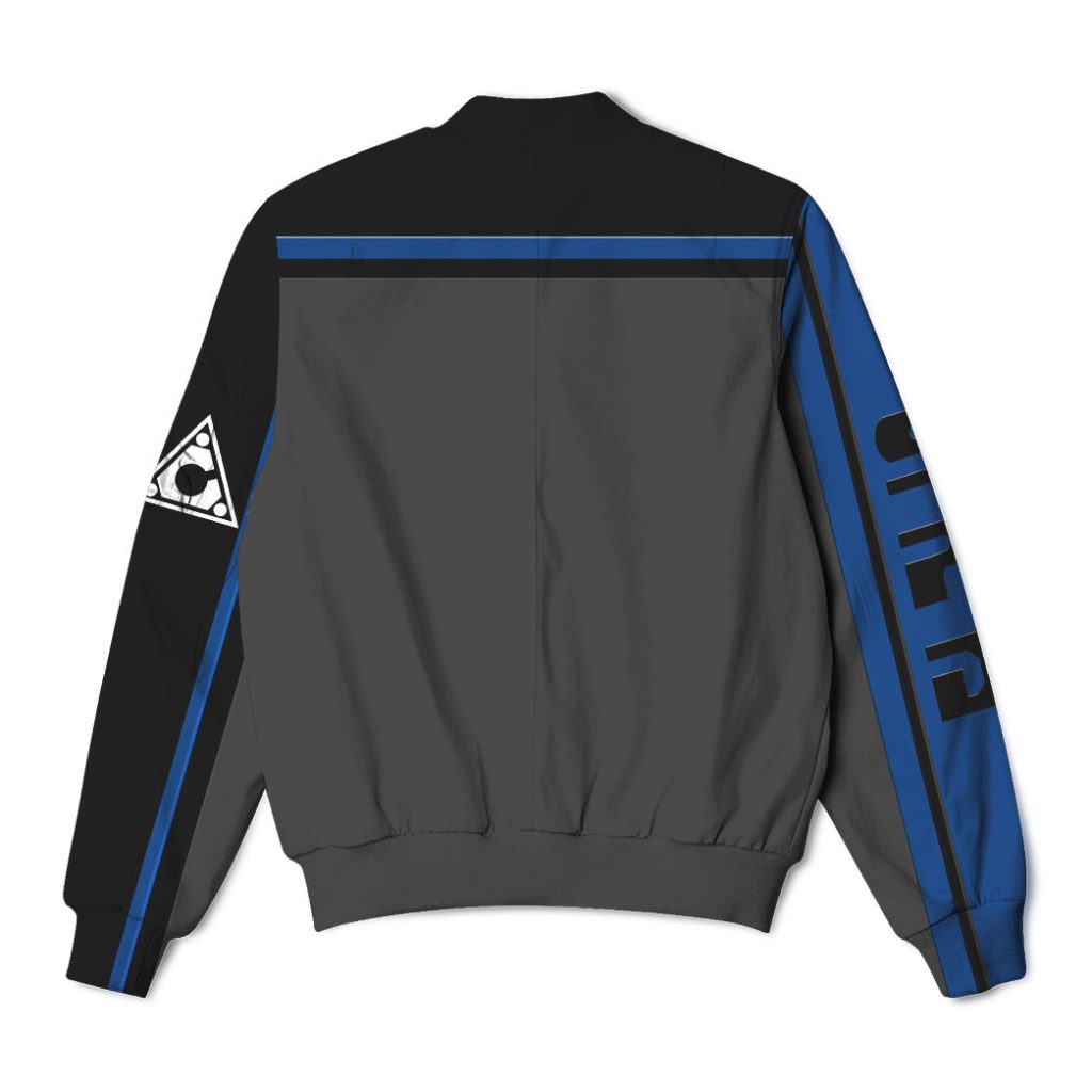 3D Power Rangers SPD Blue Uniform Custom Bomber Jacket - Image 2