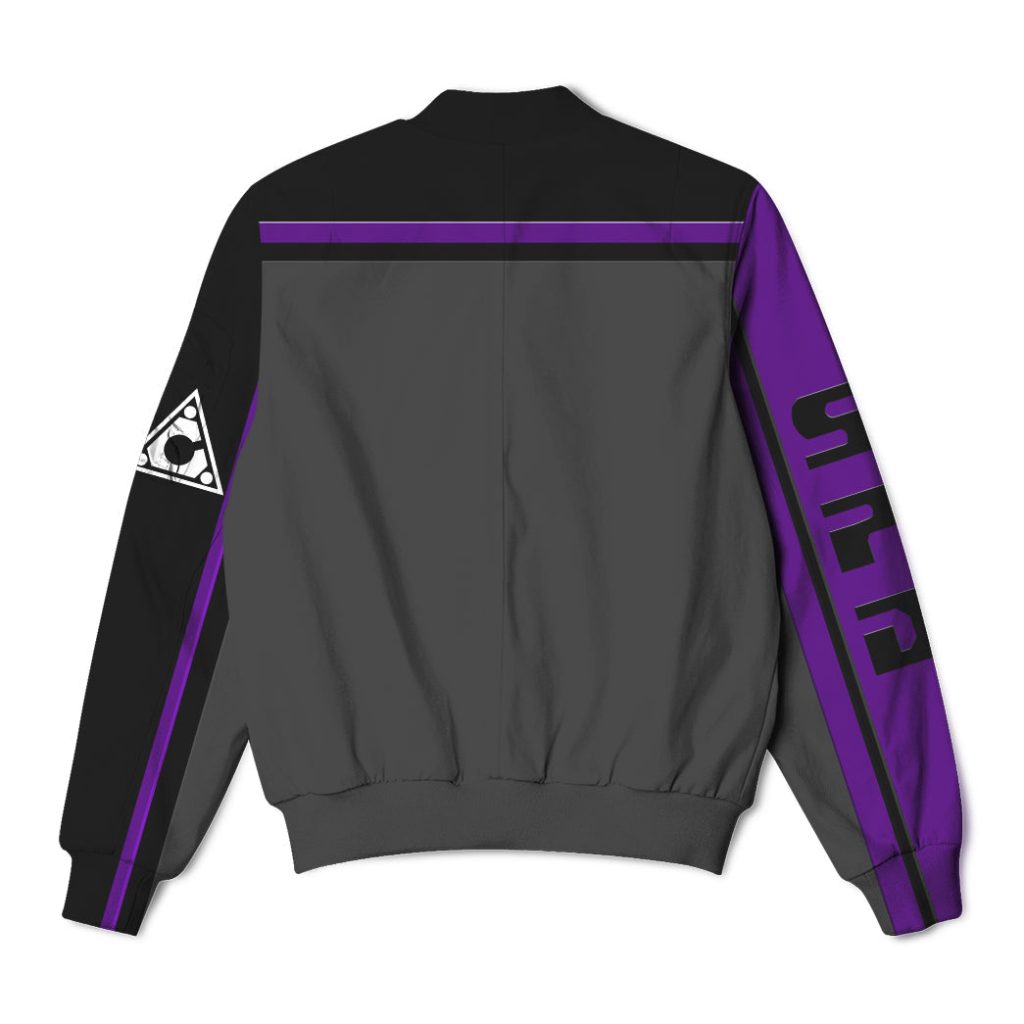 3D Power Rangers SPD Purple Uniform Custom Bomber Jacket - Image 2