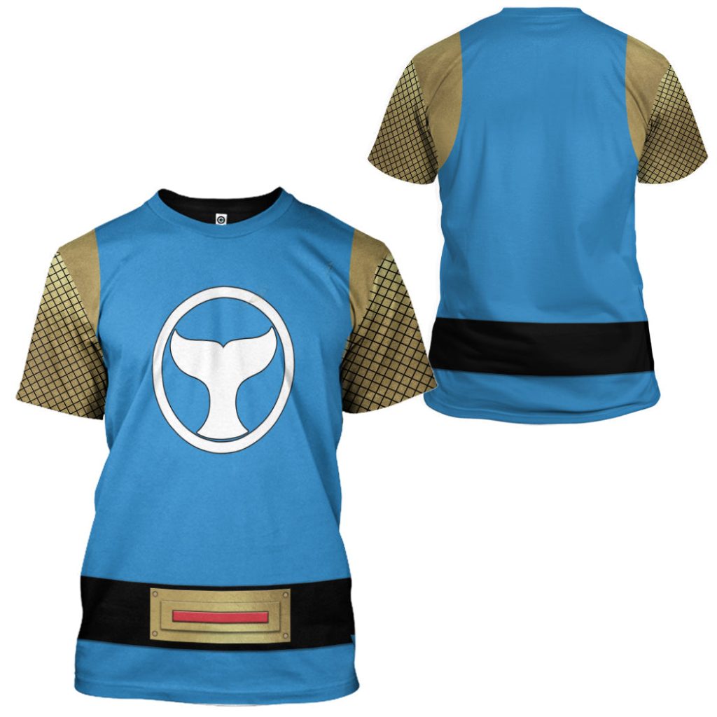 3D The Blue Wind Rangers Ninja Storm 3D T-shirt - Image 2