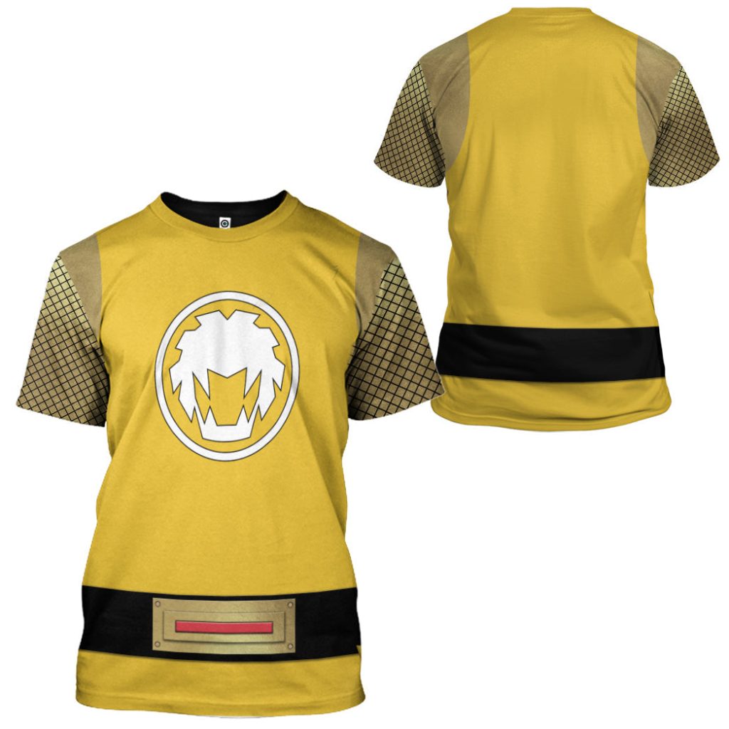3D The Yellow Wind Rangers Ninja Storm 3D T-shirt - Image 2