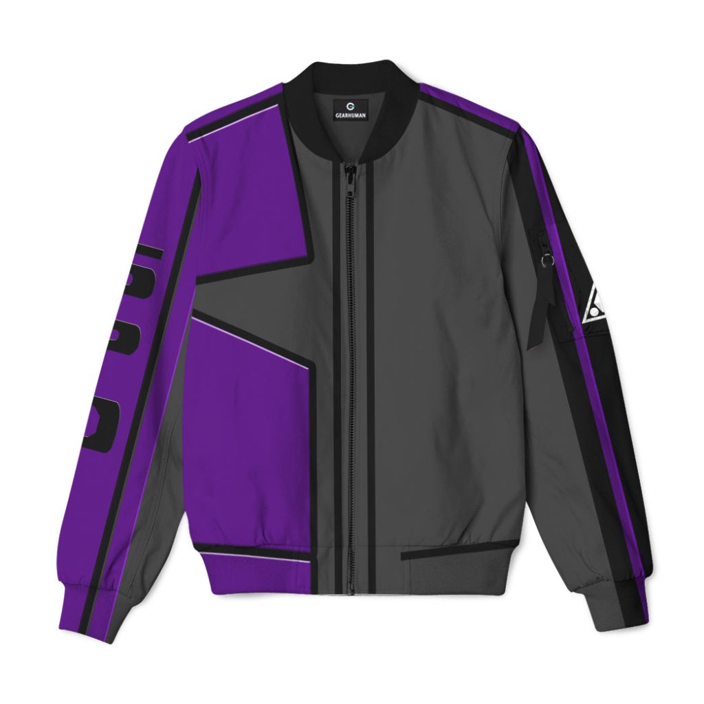 3D Power Rangers SPD Purple Uniform Custom Bomber Jacket