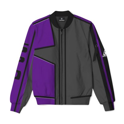 3D Power Rangers SPD Purple Uniform Custom Bomber Jacket