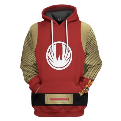 3D The Red Wind Rangers Ninja Storm 3D Hoodie