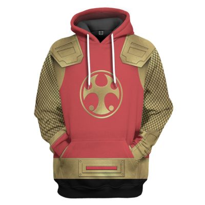 3D The Crimson Thunder Rangers Ninja Storm 3D Hoodie