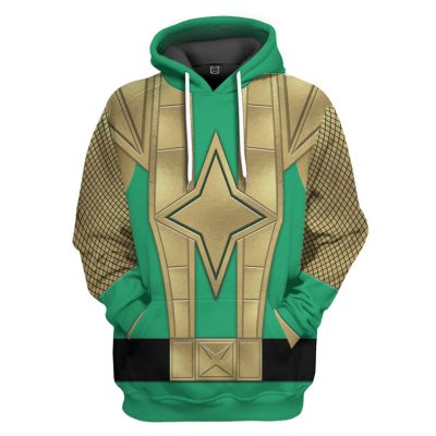 3D Green Samurai Rangers Ninja Storm 3D Hoodie