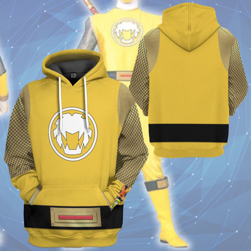 3D The Yellow Wind Rangers Ninja Storm 3D Hoodie - Image 3