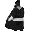 Black Psycho Rangers AOP Hooded Cloak Coat SIDE Mockup - Power Rangers Store