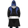 Blue Psycho Rangers AOP Hooded Cloak Coat BACK Mockup - Power Rangers Store