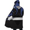Blue Psycho Rangers AOP Hooded Cloak Coat SIDE Mockup - Power Rangers Store