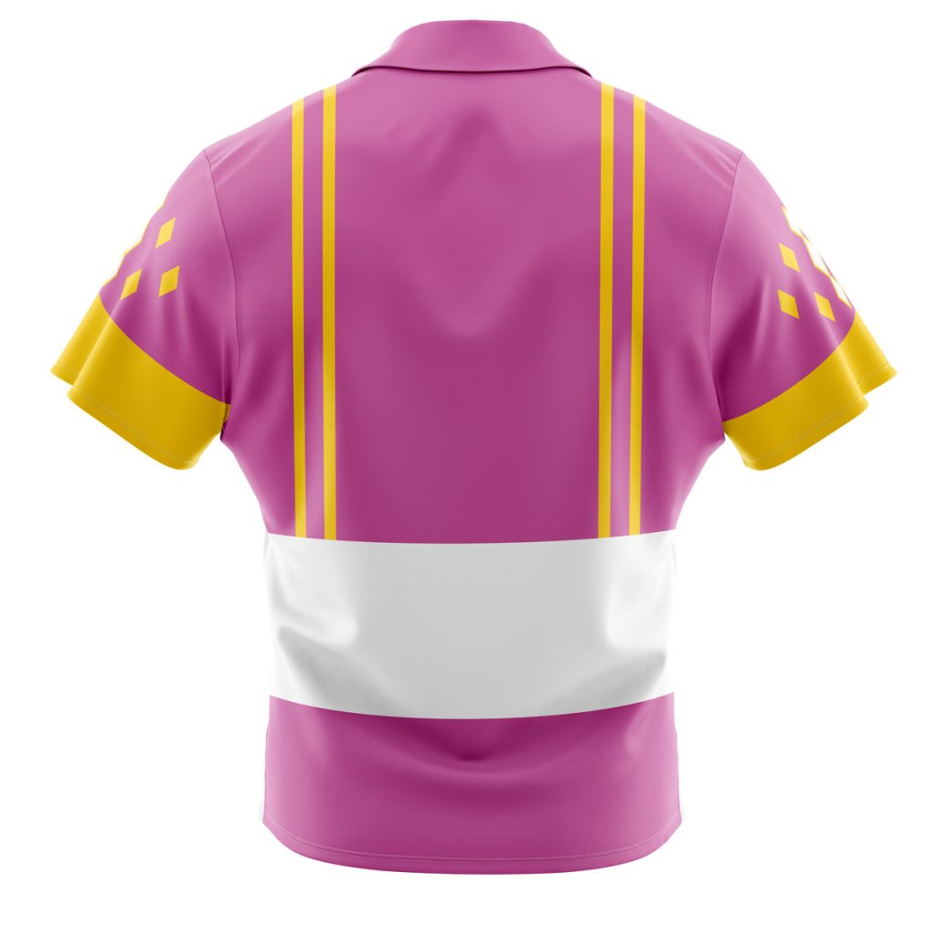Pink Ranger Ninjetti  Rangers Button Up Hawaiian Shirt - Image 2