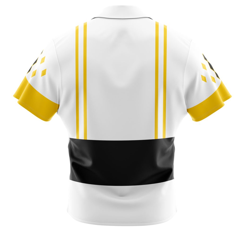 White Ranger Ranger Ninjetti  Rangers Button Up Hawaiian Shirt - Image 2