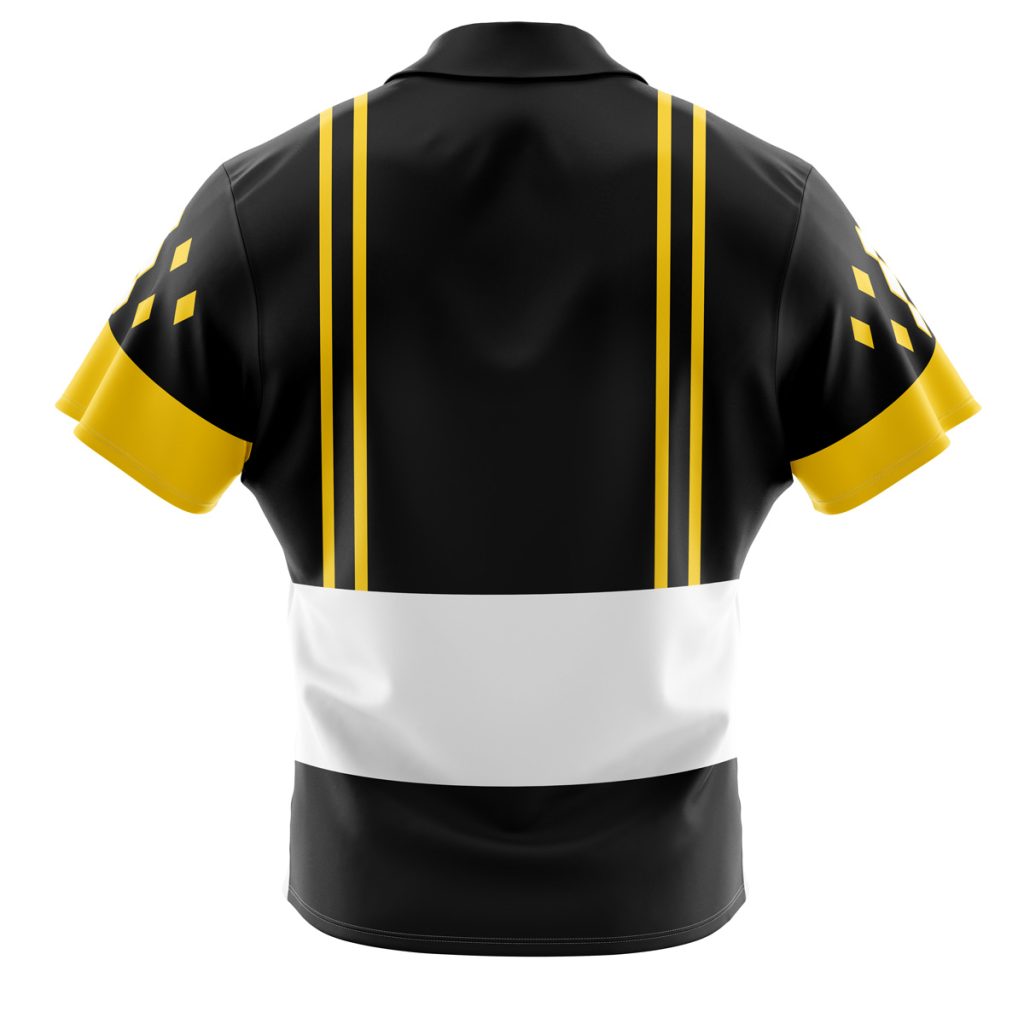 Black Ranger Ninjetti  Rangers Button Up Hawaiian Shirt - Image 2