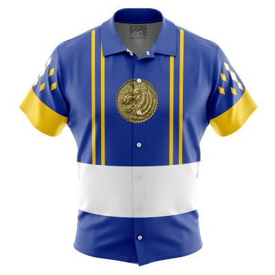 Blue Ranger Ninjetti  Rangers Button Up Hawaiian Shirt