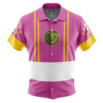 Pink Ranger Ninjetti  Rangers Button Up Hawaiian Shirt