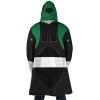 Green Psycho Rangers AOP Hooded Cloak Coat BACK Mockup - Power Rangers Store