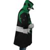 Green Psycho Rangers AOP Hooded Cloak Coat RIGHT Mockup - Power Rangers Store