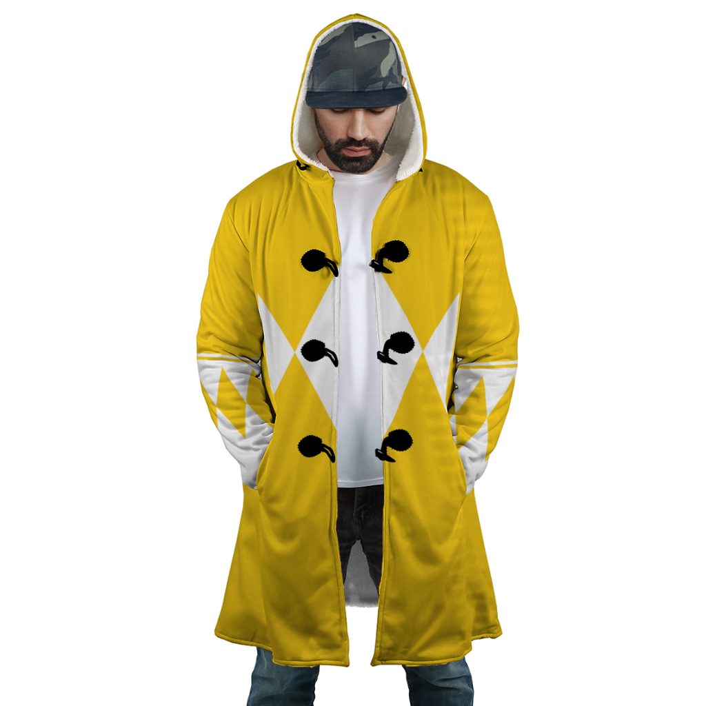Yellow Ranger Mighty Morphin Power Rangers Dream Cloak Coat - Image 5