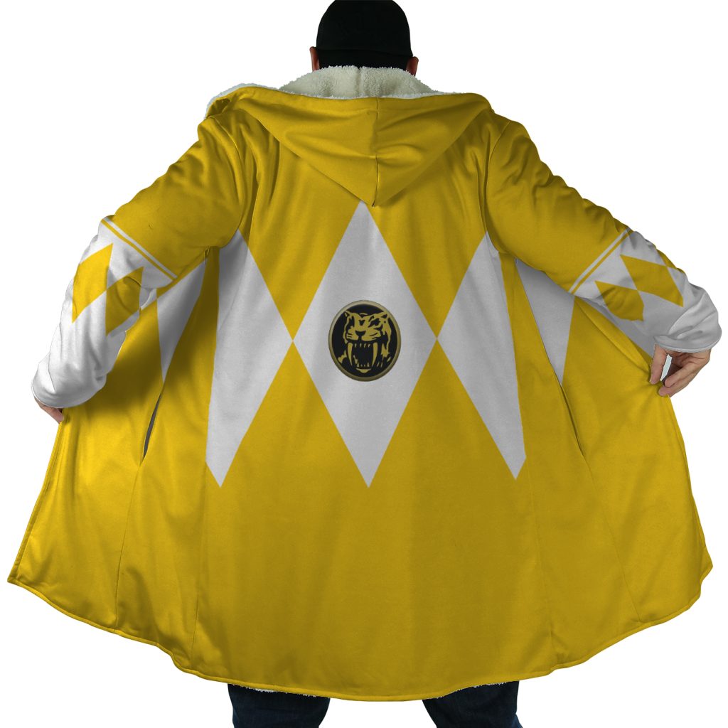 Yellow Ranger Mighty Morphin Power Rangers Dream Cloak Coat - Image 4